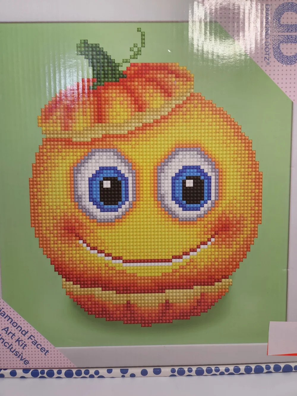 Diamond Dotz Sweet Pumpkin Smiley Jack-o-lantern Halloween Diamond Art